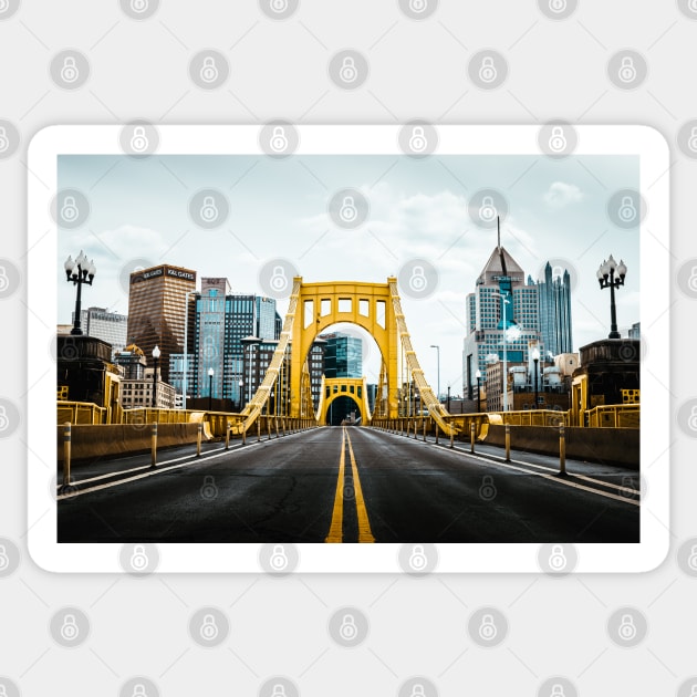 Pittsburgh Skyline Sticker by Taylor Power Photography